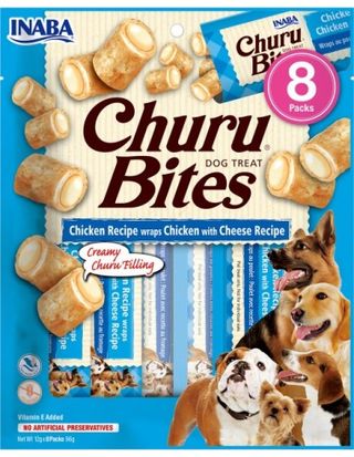 Churu Bites Pollo Con Queso 1 Unidad, Inaba 14 Gr.