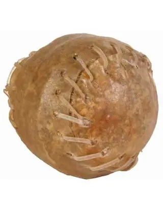 Pelota De Beísbol Masticable Hecha De Piel Natural Para Perro, Trixie 70 Gr.