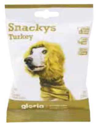 Premio Para Perro, Snacks De Pavo Gloria Bolsa 75 Gr.