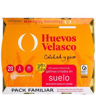 HUEVOS VELASCO Huevos M 20 Unidades