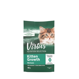 Virtus nutrition selection kitten growth merluzzo 450g