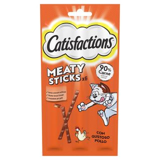 Catisfactions snack gatto meaty sticks 6x5g pollo