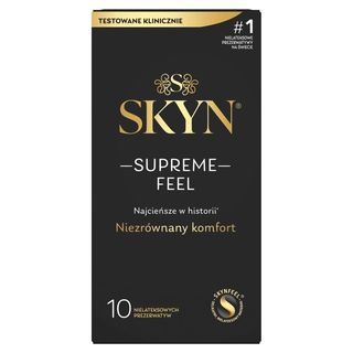 Ультратонкі безлатексні презервативи SKYN Supreme Feel 10 шт