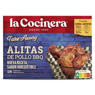 Alitas de pollo barbacoa La cocinera caja 300 g