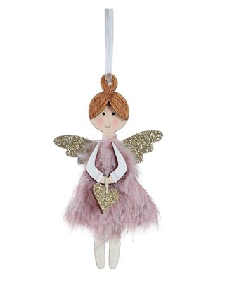 Drvena Dekoracija Anđeo 6 X 1 X 11 Cm