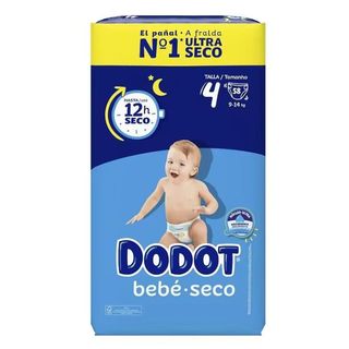 Dodot Bebe Seco Talla 4 58 Unidades