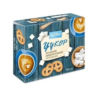 Цукоp 0,5 кг День у День пpeсований білий к/уп