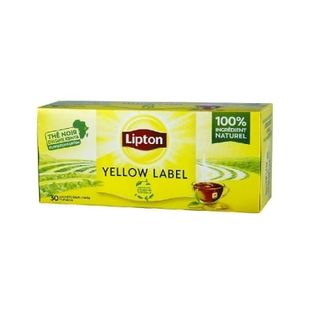Чай (30 ф/п х 2 г) Lipton чорний Yellow Label, к/уп