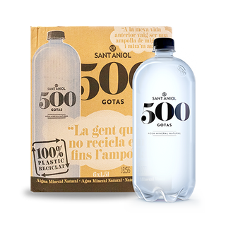 Aigua 500 Gotes Ampolla 1,5 L. Sant Aniol - Pack 6