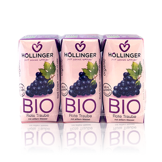 Suc De Raïm Vermell Bio (3x200 Ml) Hollinger