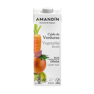 Caldo De Verdures Ecològic (1 L) Amandín