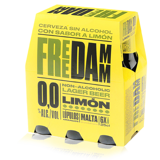 Cervesa Free Damm Llimona Ampolla Vidre 25cl - Pack 6