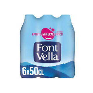 Aigua Ampolla 0,5l Font Vella - Pack 6