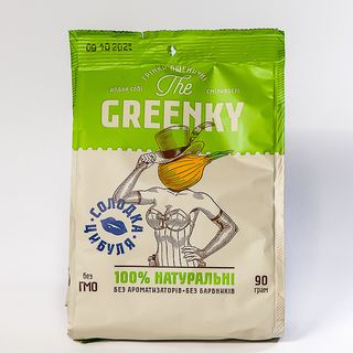 Грінки пшеничні 90г Солодка цибуля The Greenky