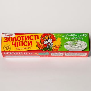 Чіпси Золотисті 100г сметана/кріп