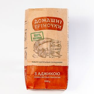 Домашні гріночки 100г з аджикою