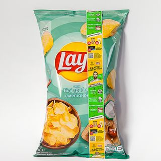 Lay`s 120г Білі гриби і сметана