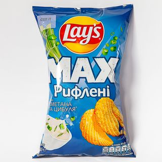 Lay`s 95г Сметана та цибуля Рифлені