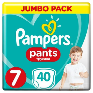Pampers Pants Diapers Size 7, 40 Pieces