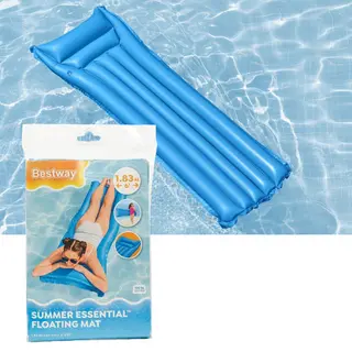 Tapis de piscine flottant bleu