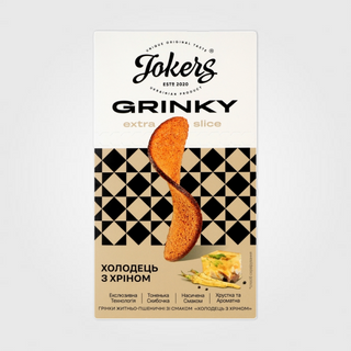 Грінки житньо-пшеничні "Jokers Extra Slice" зі смаком холодця з хріном