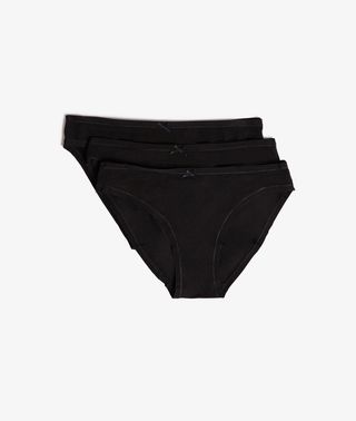 Jack Set De 3 Braguitas De Algodón Ecolã³Gico Negro M