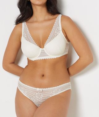 Panama Braguitas De Encaje Crudo 36