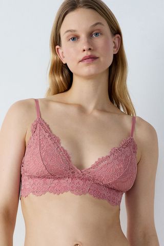 Success Braguita Culotte De Encaje Rosa 42