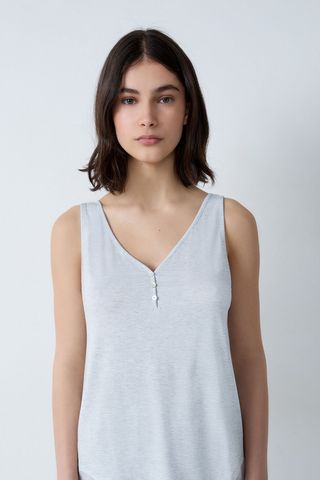 Mody Spe Top De Pijama Gris Claro S