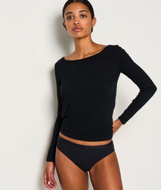 Aya Flujo Medio - Braguitas Menstruales Negro S