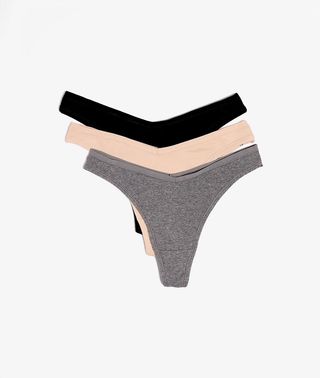 John Set De 3 Tangas De Algodón Multicolor S