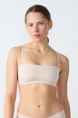 Pure Fit Sujetador Bandeau De Microfibra Blanco Roto M