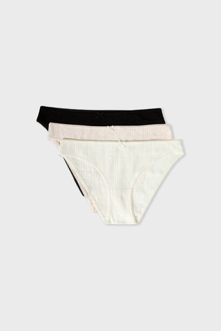 Jolly Set De 3 Braguitas Pointelle Multicolor Xl