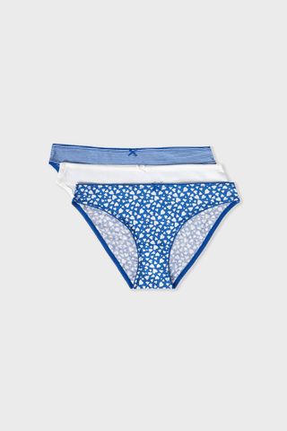 Jackie Set De 3 Braguitas De Algodón Azul Real S