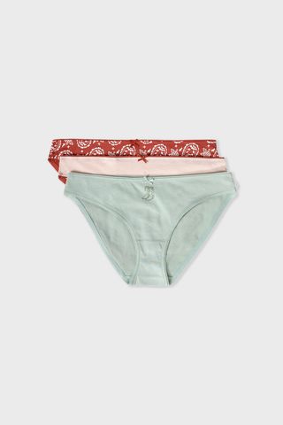 Jackie Set De 3 Braguitas De Algodón Terracotta L