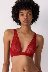 Panama Sujetador Nº7 - Sujetador Sin Relleno Rojo 85C