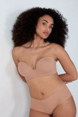 Pure Fit Sujetador Bandeau, Copas C-E, Tirantes Desmontables Maquillaje 100C