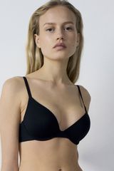 Pure Fit Sujetador Nº2 - Push Up Escote Pronunciado Negro 85C