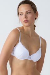 Idole Sujetador  Nº4 - Sujetador De Copas Finas Blanco 95D