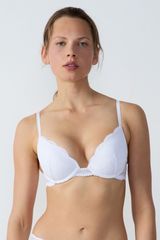 Idole Sujetador Nº2 - Push Up Escote Pronunciado Blanco 95A