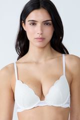 Idole Sujetador Nº2 - Push Up Escote Pronunciado Crudo 95C