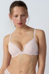 Idole Sujetador Nº2 - Push Up Escote Pronunciado Rosa Pálido 95B