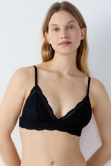 Idole Sujetador  Nº8 - Triángulo Sin Aros Negro 95C