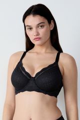 Idole Sujetador Sin Relleno Efecto Minimizador Talla 1 Negro 95F