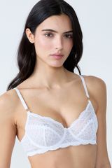 Idole Sujetador Sin Relleno Blanco 100D