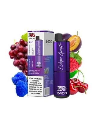 Vaper Desechable Cherry Edition 2400 Puffs- Ivg 20 Mg