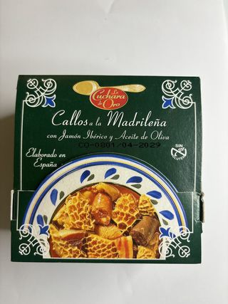 Callos A La Madrileña La Cuchara De Oro Lata 380 Gr.