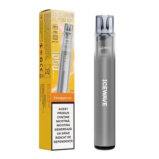 Kit Icewave E1 Dark Grey 1000 pufuri Pineapple Ice 2ml 20mg