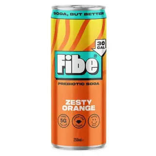 Fibe Zesty Orange Prebiotic Soda, 250ml