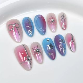 OhMy Nail Korea 100% handmade gel press-on nails faux ongles OMNKM004-S